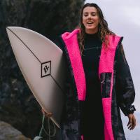 dryrobe Advance Long Sleeve Changing Robe - Black Camo / Pink Extra Image 5 Preview